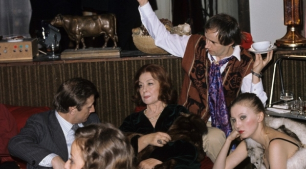  Na planie filmu Krzysztofa Zanussiego "Kontrakt" z 1980 roku.  