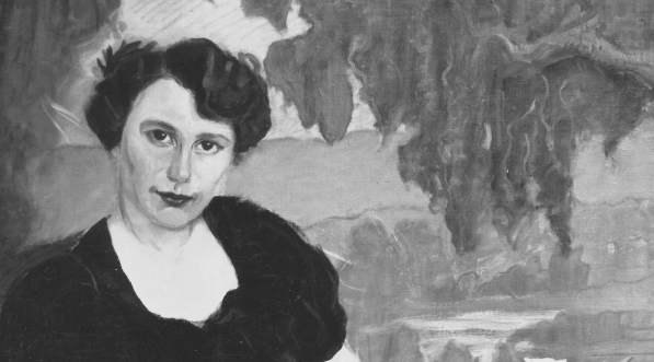  Obraz Stanisława Niesiołowskiego przedstawiający portret pani Woytowicz-Grabińskiej.  
