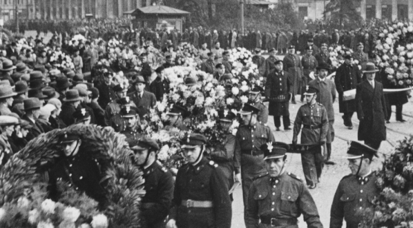  Pogrzeb wiceprezydenta Warszawy Medarda Downarowicza w Warszawie 19.10.1934 r.  