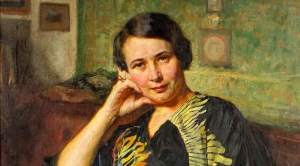  "Portret kobiety w kimonie (Haliny Licińskiej)" Bolesława Barbackiego.  