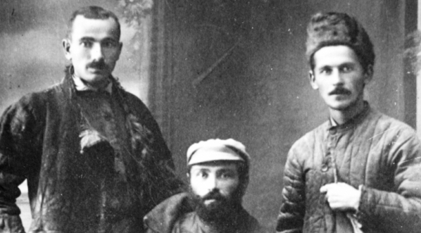  5 Dywizja Syberyjska - grupa oficerów po powrocie z niewoli.  