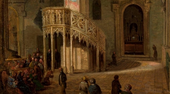  "Wnętrze katedry św. Jana w Warszawie" Marcina Zaleskiego.  