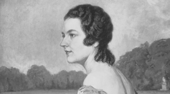  Obraz Stanisława Niesiołowskiego przedstawiający portret pani Dzięciołowskiej namalowany w 1928 roku.  