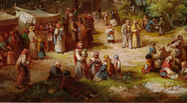  "Odpust na wsi" Franciszka Kostrzewskiego.  