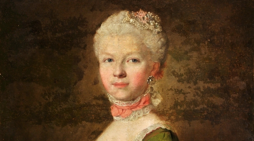  "Portret Hanny Ludwiki Radziwiłł z Mycielskich" Christopha Friedricha Lisiewskiego.  