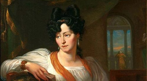  "Portret pianistki Marii Szymanowskiej" Walentego Wańkowicza.  