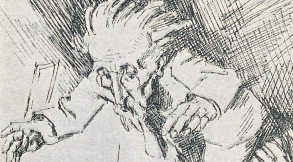  Ilustracja Bruno Schulza do książki "Sanatorium pod klepsydrą".  