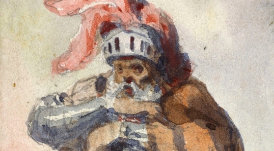  "Rycerz wsparty na mieczu" Teofila Kwiatkowskiego.  