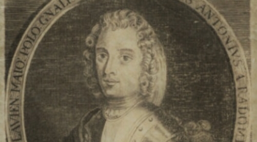  "Ioannes Antonius Radomicko Radomicki palatin inovladislavien. maio. polo. gnalis capne."  