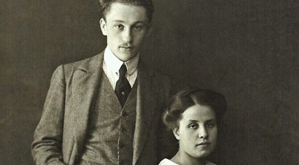  Tadeusz Tański z żoną Marią.  