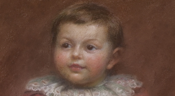  "Portret dziecka z tamburynkiem" Leokadii Ostrowskiej.  