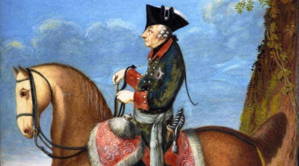  "Fryderyk Wielki na koniu" Daniela Mikołaja Chodowieckiego.  
