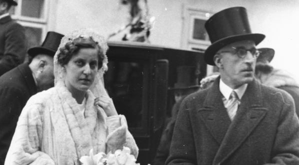  Ślub hrabiego Benedykta Tyszkiewicza z księżniczką Eleonorą Radziwiłł 21.04.2938 r.  