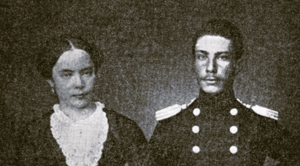  Portret Romualda Traugutta z żoną Hanną Pikiel.  