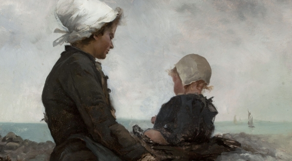  "Nad brzegiem morza" Anny Bilińskiej-Bohdanowiczowej.  