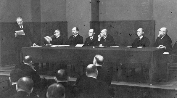  Posiedzenie Komitetu Porozumiewawczego Rady Nauk Ścisłych i Stosowanych w Pałacu Staszica w Warszawie 29.11.1936 r.  