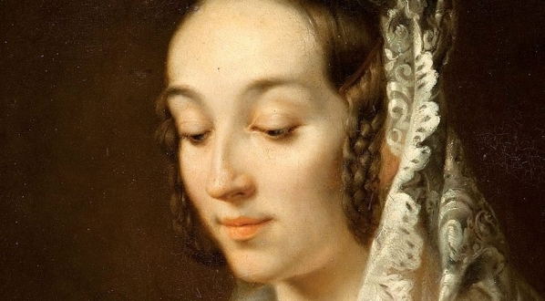  "Portret żony w stroju ślubnym" Rafała Hadziewicza.  