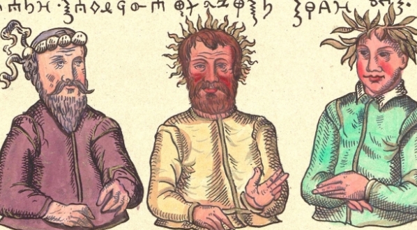  Facsimilie z rękopisu Kroniki Pruskiej 1552.  