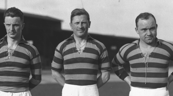  Obóz treningowy polskich piłkarzy w Krakowie przed meczem z Czechosłowacją w marcu 1934 r.  