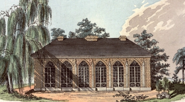  "Oficyny i Pomarańczarni przednie wystawy".  