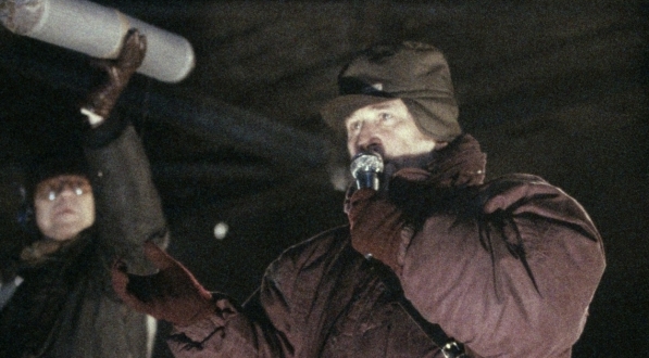  Kazimierz Kutz podczas realizacji filmu "Śmierć jak kromka chleba" w 1994 r.  