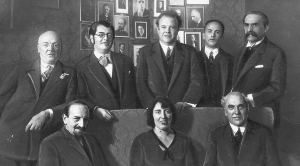  Artyści austriaccy z wizytą w redakcji "Muzyka" w październiku 1929 r.  