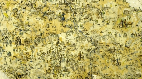  "Mapa poglądowa Królestwa Polskiego" Jadwigi Wójcickiej.  