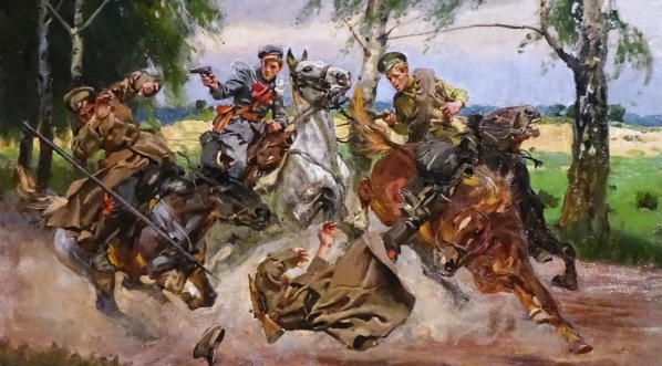  "Potyczka z kozakami" Wojciecha Kossaka.  