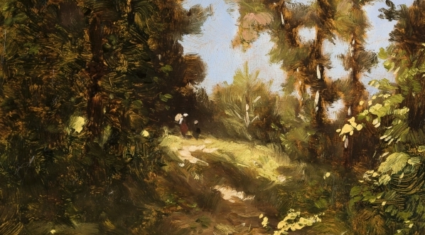  "Krajobraz leśny" Władysława Aleksandra Maleckiego.  