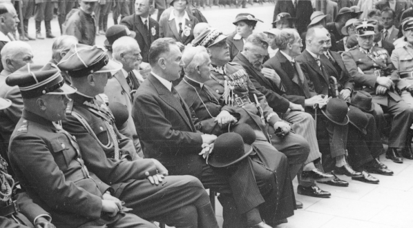  Zjazd Towarzystwa Gimnastycznego "Sokół" z okazji 50-lecia istnienia Towarzystwa w Krakowie w czerwcu 1935 roku.  