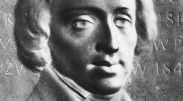  Plakietka z brązu przedstawiająca portret Fryderyka Chopina autorstwa artysty rzeźbiarza Antoniego Madeyskiego.  