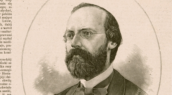  Portret Alfreda Biesiadeckiego na stronie tytułowej "Tygodnika Illustrowanego".  