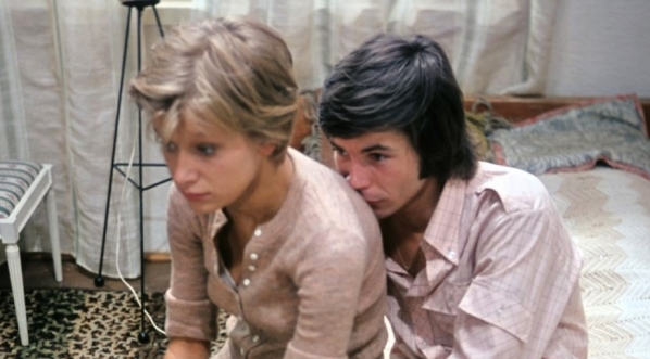  Jadwiga Jankowska-Cieślak i Andrzej Malec na planie filmu "Trzeba zabić tę miłość" w 1972 roku.  