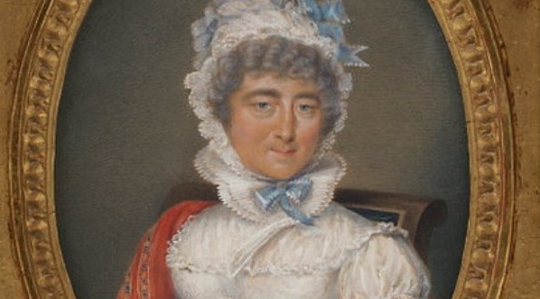  "Portret księżnej marszałkowej Elżbiety znanej jako Izabella z Czartoryskich Lubomirska (1733-1816) w starszym wieku" .  