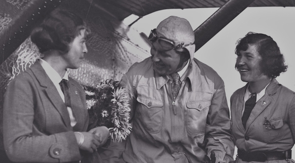  Zakończenie w Katowicach rajdu lotniczego kobiet dookoła Polski w 1931 r.  