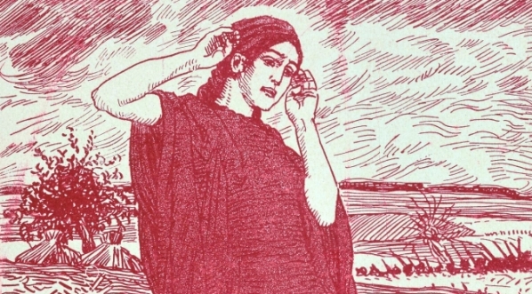  Ilustracja Bogdana Nowakowskiego do powieści Edwarda Słońskiego „Prawdziwa wojna”.  