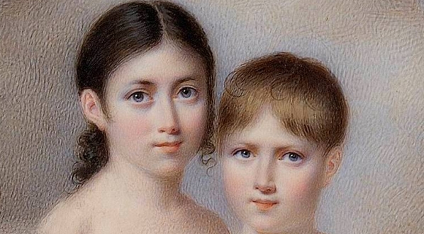  "Anna Sapieżanka (1799-1864) z bratem Leonem (1803-1878)".  