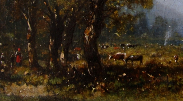  "Pejzaż z pasterką" Władysława Maleckiego.  