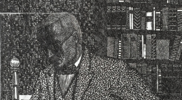  "Portret ojca z psem" Wiktorii Goryńskiej.  