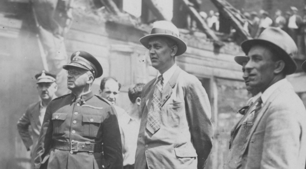  Akcja gaśnicza Ochotniczej Straży Pożarnej w Łodzi 13.06.1937 r.  