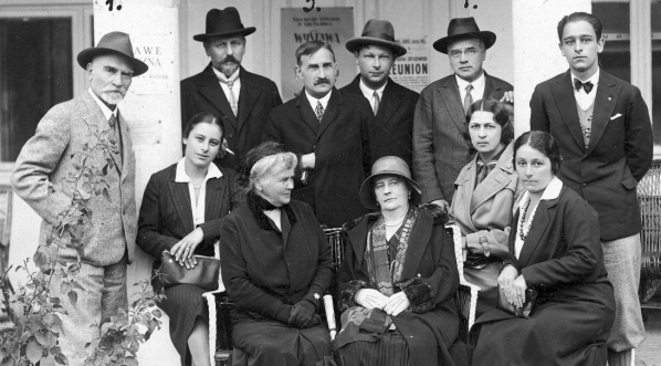  Artyści podczas pobytu w Truskawcu w 1930 roku.  