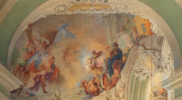  "Wnętrze kościoła pijarów w Wiedniu" Teodora Jachimowicza.  