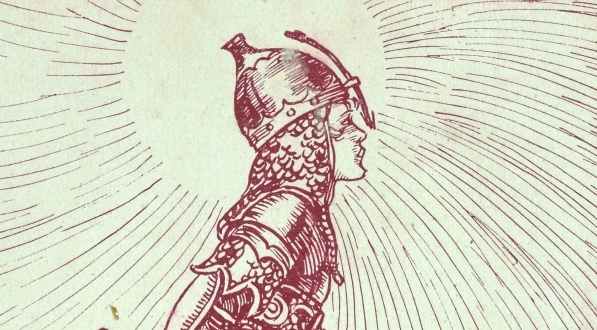  Ilustracja Bogdana Nowakowskiego do powieści Edwarda Słońskiego „Prawdziwa wojna”.  