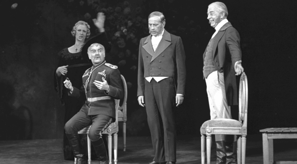  Scena ze sztuki "Fantazy" w Teatrze Ateneum w Warszawie w 1973 r.  