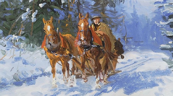  "Temat zimowy" Leonarda  Winterowskiego.  