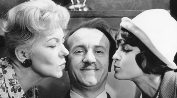  Scena z filmu Edwarda Skórzewskiego i Jerzego Hoffmana "Gangsterzy i filantropi" z 1962 r.  