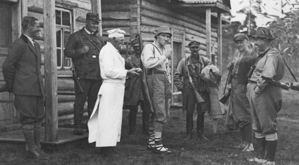 Polowanie na łosie w majątku hrabiego Jarosława Potockiego we wrześniu 1931 r.  