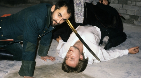  Na planie filmu Tadeusza Konwickiego "Opowieść o "Dziadach" Adama Mickiewicza. Lawa" z 1989 r.  