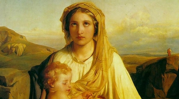  "Delfina Potocka jako Madonna" Paula Delaroche`a.  