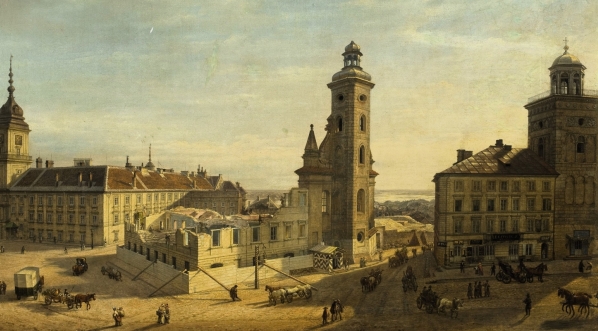  "Rozbiórka kościoła świętej Klary i klasztoru Bernardynek w Warszawie" Wincentego Kasprzyckiego.  